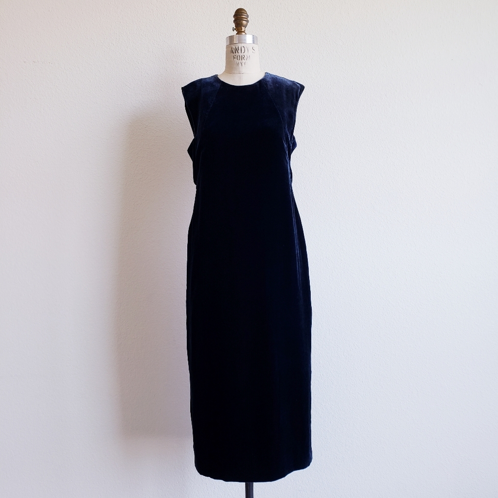 Elizabeth and James Blue Velvet Cutout Dress